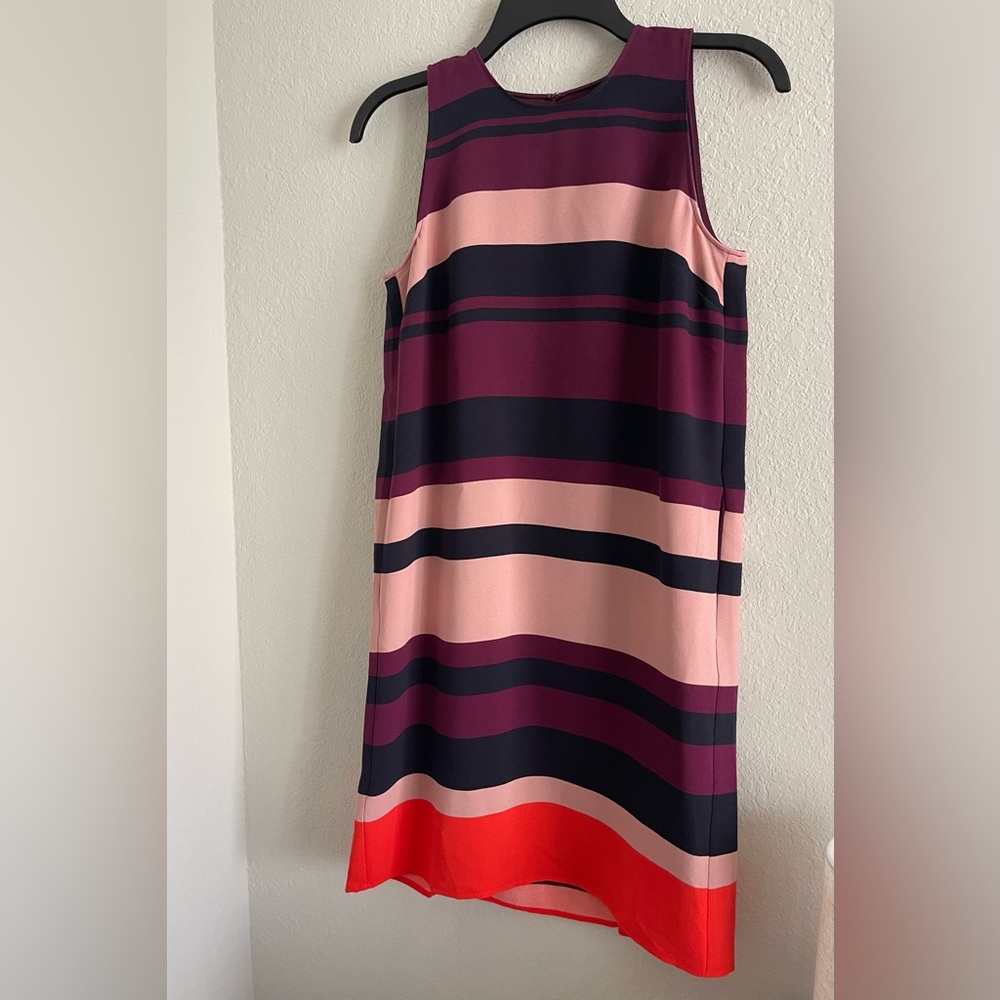 Ann Taylor Colorful Striped Midi Dress
